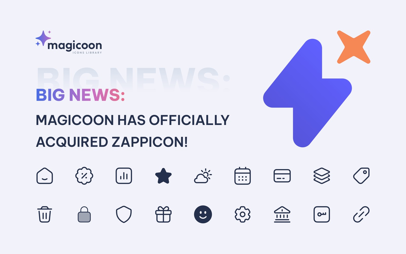 magicoon v1.3 - 5400+ Free and Premium UI Icons Library